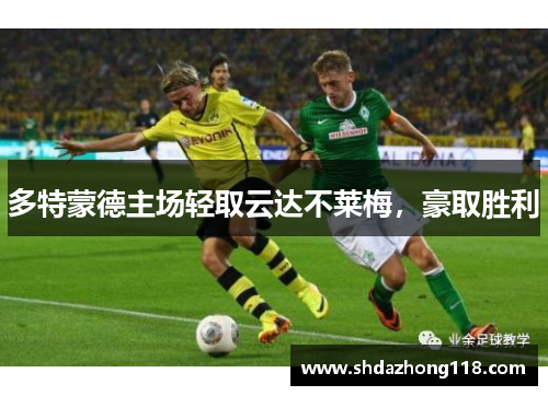 多特蒙德主场轻取云达不莱梅，豪取胜利